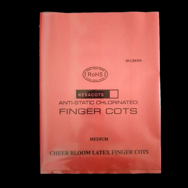 手指套包装袋生产厂家批发PE红色防静电胶袋 定制印刷平口袋