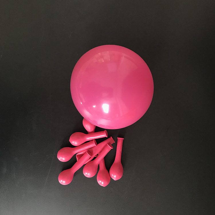 Engrosado redondo globo de látex de 5 pulgadas decoración de la sala de bodas arreglo de fiesta globo 1,2G globo de juguete de escena de cumpleaños