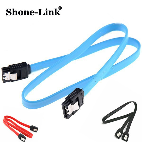 Manufacturer Supplies Sata3.0 Data Cable Pure Copper High-Speed Aluminum Foil Shielded Cable Serial Hard Disk Data Cable Straight Head