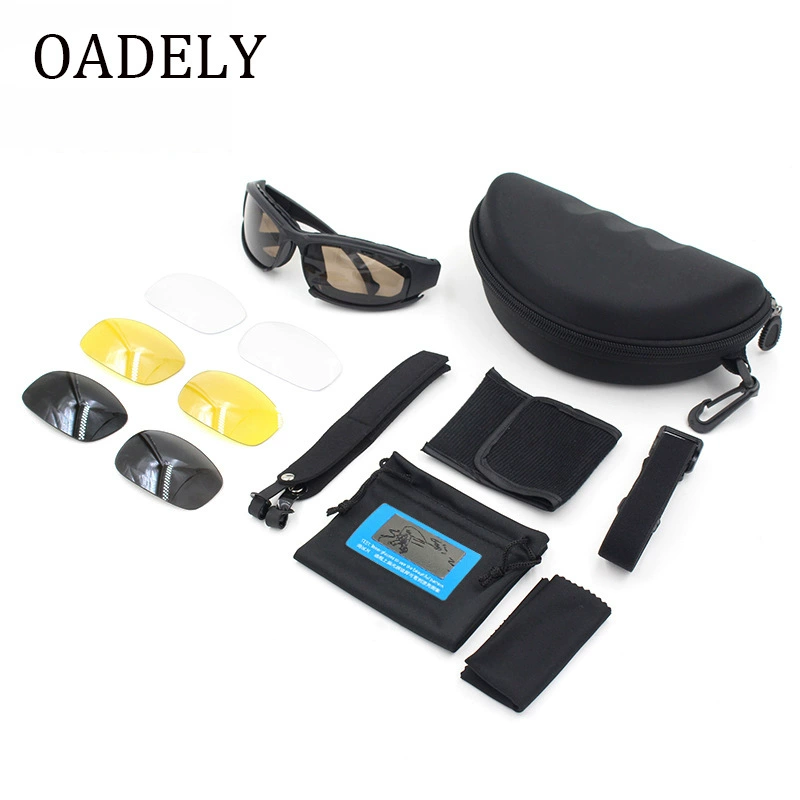 Оптовая продажа Поляризованный Набор CS Field X7 Защитные очки Тактические солнцезащитные очки Стрельба Ночные очки