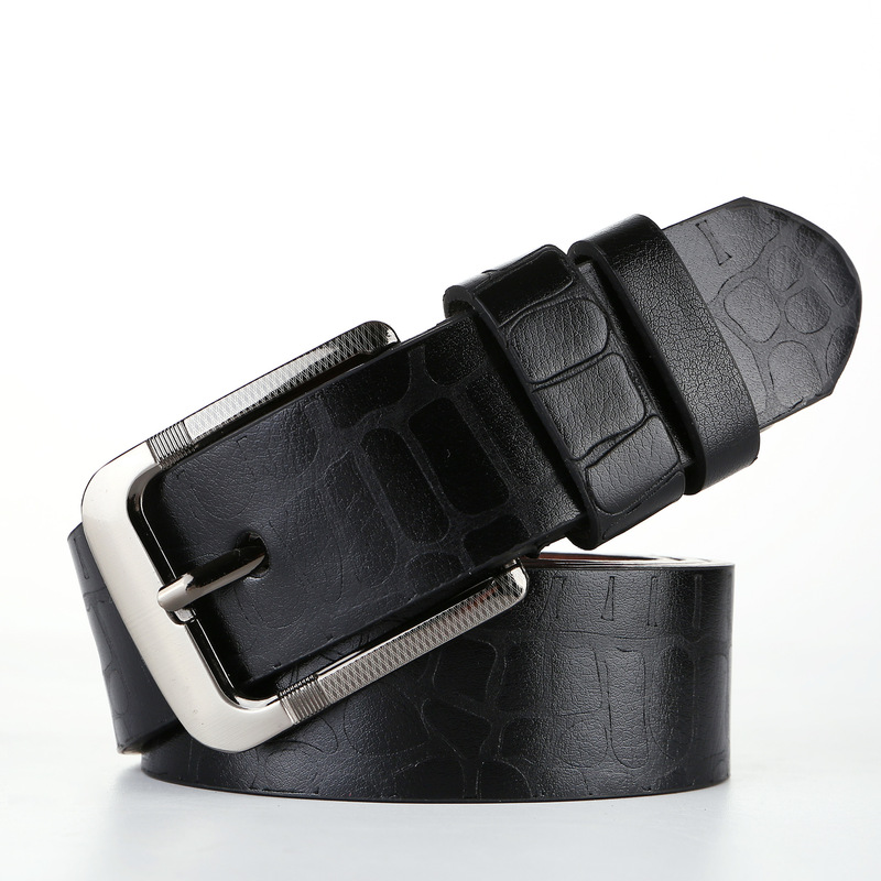 South Korea Solid Color Belt Men's Pin Buckle Student Korean Fashion Belt Men's Youth Simple All-match Jeans Belt