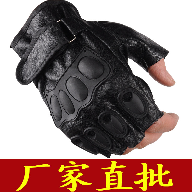Black Half-Finger Gloves for Cycling & Daily Use