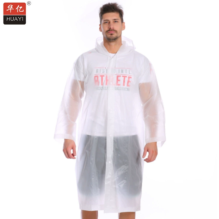 Одноразовый плащ из ЭВА, уличный утолщенный плащ для взрослых, Иу, завод, прямая печать логотипа оптом