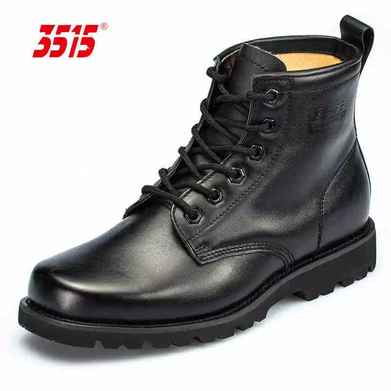 Ботинки Jihua 3515 Strongman: новые, дышащие, для активного отдыха, короткие кожаные, стильные, износостойкие, легкие, роскошные, нескользящие.