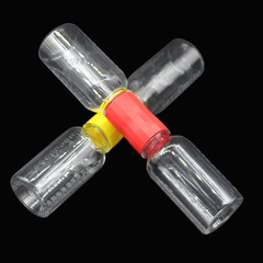 科技小製作 龍捲風妙接器 漏沙實驗漏水連接器 配200毫升專用瓶子