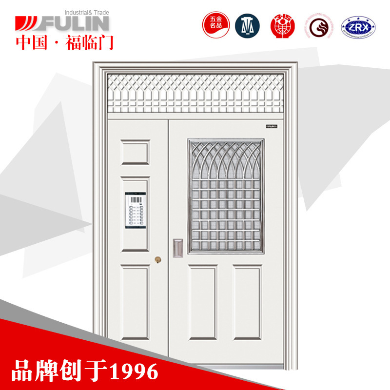 Single-Yuan Community Entrance Building Door Electronically Controlled Lock Unit Door Community Anti-Theft Access Control Door Anti-Theft Entry Engineering Door