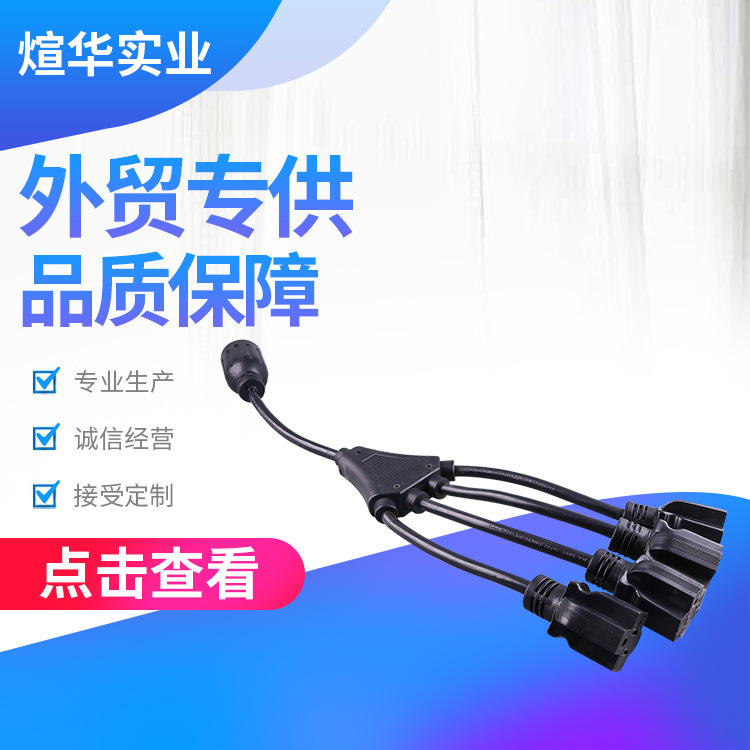 L530P转N520R  章鱼分支器电源线  发电机转换插头线