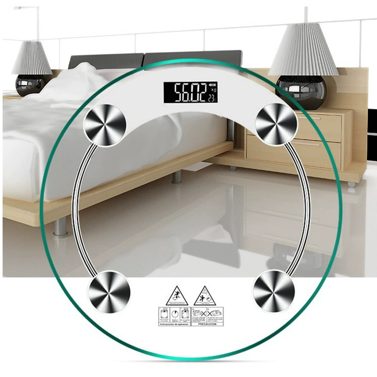 Внешняя торговля 2003A электронные весы прозрачное стекло Корпус весы здоровое тело весы поддержка подарок логотип