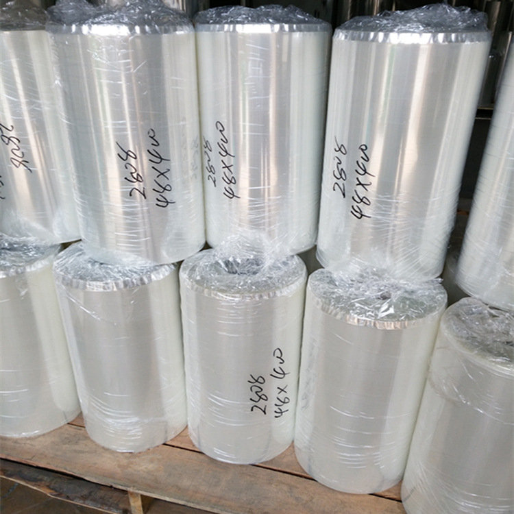 5cpet压敏胶涂自粘贴热烫印透明离型膜 隐形袜子PET胶膜高透明