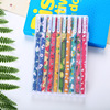 Cartoon gel pen, stationery for elementary school students, black set, 10 pieces