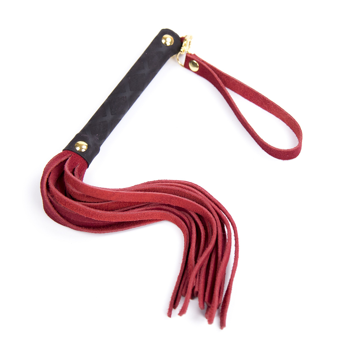 Tienda de la fábrica sexy de cuero negro látigo flojo látigo de piel de vaca sexy aleteo etapa accesorios juguetes de encuadernación suministro de la venta caliente