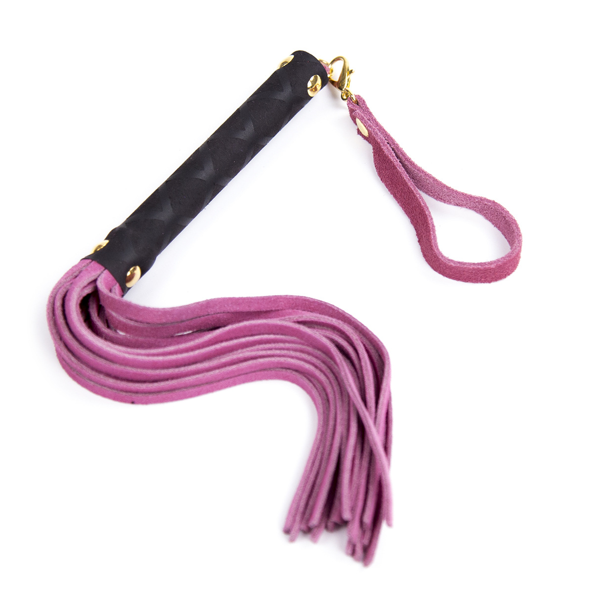 Tienda de la fábrica sexy de cuero negro látigo flojo látigo de piel de vaca sexy aleteo etapa accesorios juguetes de encuadernación suministro de la venta caliente