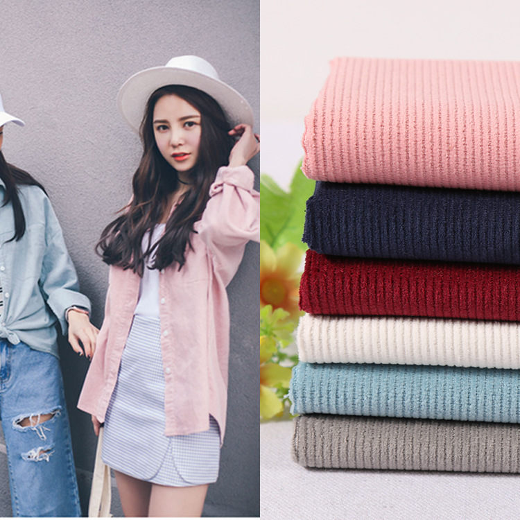 现货厂家直销11条全棉灯芯绒 面料 11坑灯芯条 11条灯芯条 无弹