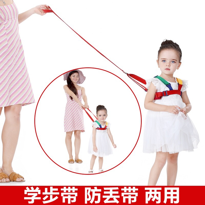 Learn to walk anti-lost rope anti-strainer anti-lost belt baby toddler belt baby Summer breathable traction rope
