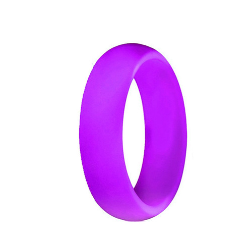 5.7mm wide solid color silicone ring women's silicone ring European and American popular ring silicone ring
