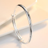 Silver bracelet, jewelry, silver 999 sample, Korean style, simple and elegant design, wholesale