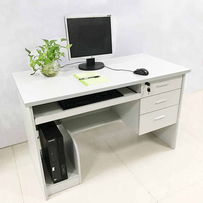 Guangdong Panel Staff Desk Computer Table Long Table Simple Printer Table with Drawer Security Room Table