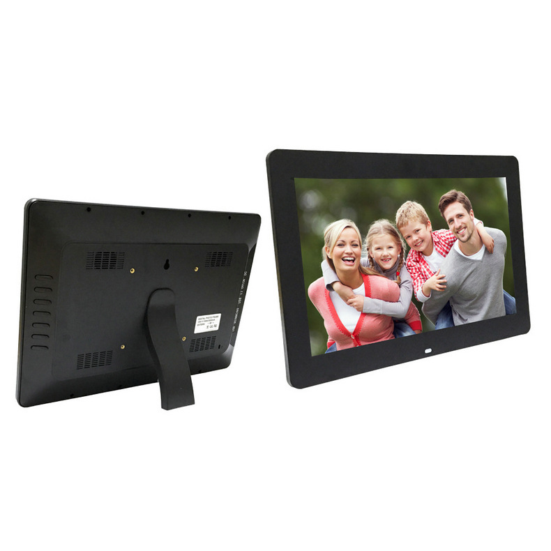 Manufacturer's Best-Selling 14inch Widescreen Digital Photo Frame Wall-Mounted Shopping Mall Counter Stand-Alone Version with Automatic Video Advertising Player