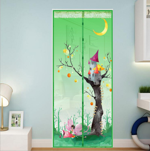 New Fairy Door: 7-Button Mosquito-Proof Screen Door, Summer Mosquito Barrier Window Curtain, Encrypted Magnetic Screen Door Wholesale
