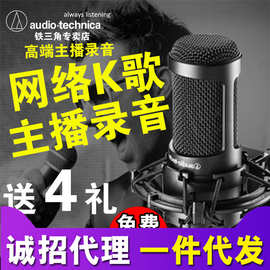 铁三角/Audio Technica AT2035主播电容麦克风直播设备声卡套装