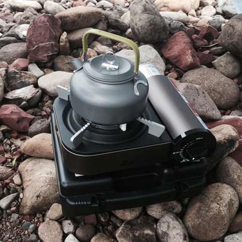 Outdoor climbing and fishing portable coffee pot teapot kettle camping picnic kettle 0.8L