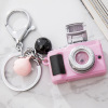 Cartoon camera, keychain, pendant, bag, accessory, necklace, makes sounds