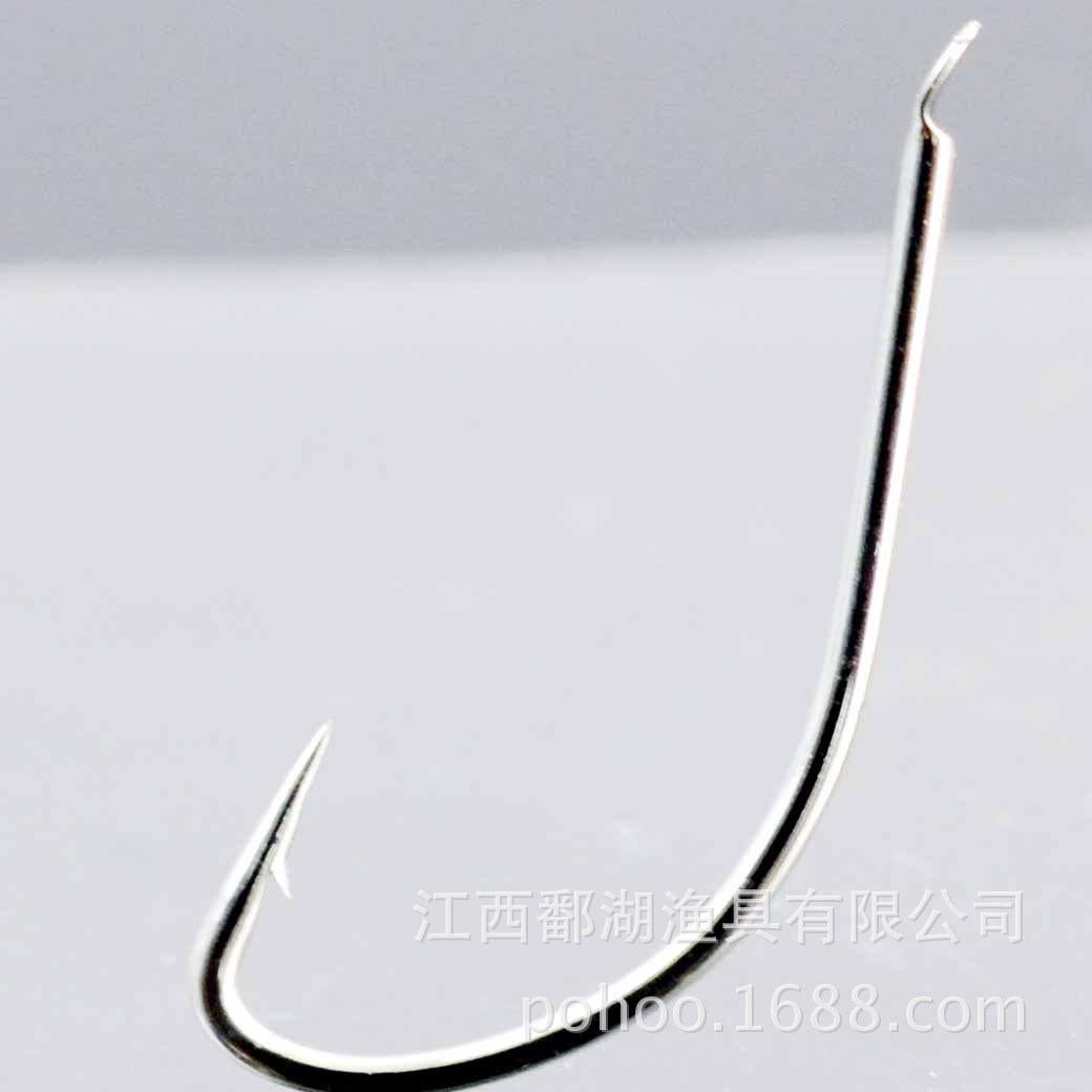 9909 zorro blanco gancho Delgado mango largo púas crucian carpa doble beneficio paquete colgante Caja 100 piezas al por mayor mar salvaje pesca carpa amarilla