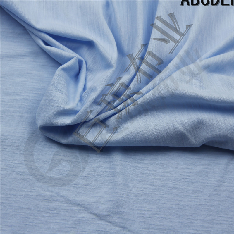 21支CVC竹节竹节平纹165g 涤棉竹节面料 中大儿童悠闲通透面料