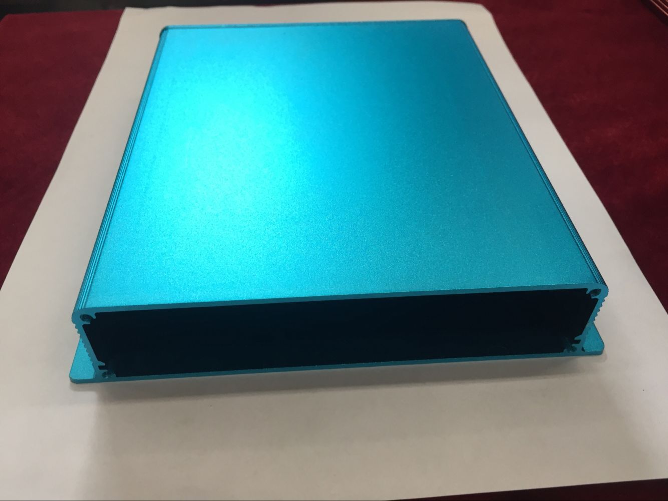 小电脑铝壳 DYI铝型材机箱 喷纱 拉丝 氧化铝箱 通信设备机箱壳体