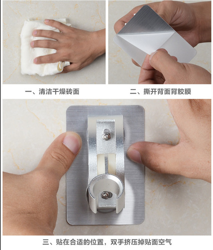 Shower bracket fixed seat shower head nozzle suction cup shower accessories punch-free shower bathroom shower base