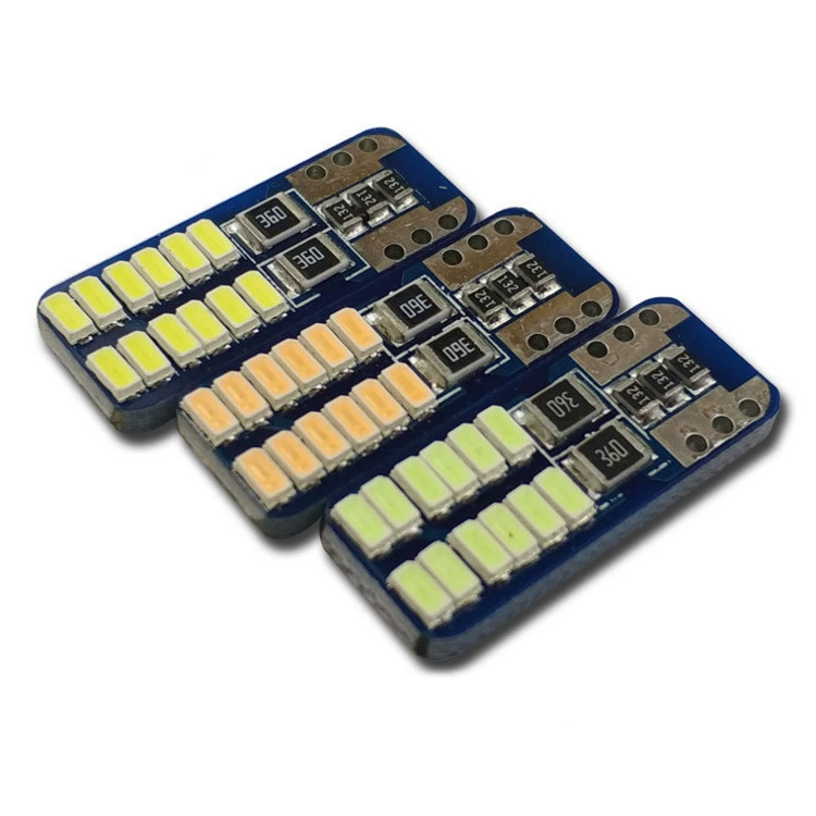 Auto LED Lantern Light T10 3014 24SMD Demonstration Width Light Light Light Light Car Doors Read the Tail Tail Box Light