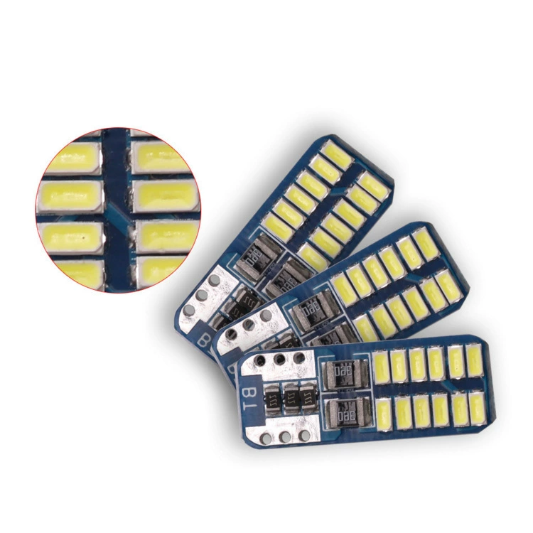 Auto LED Lantern Light T10 3014 24SMD Demonstration Width Light Light Light Light Car Doors Read the Tail Tail Box Light