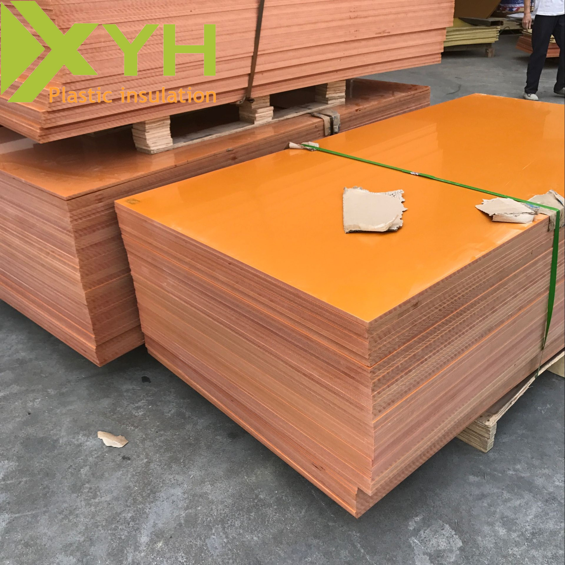 厂家供应电木板橙色橘色胶木板电器绝缘隔热板电木板