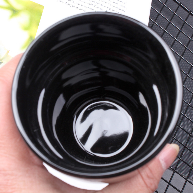250ml café de cerámica negro taza agua Hotel restaurante hogar
