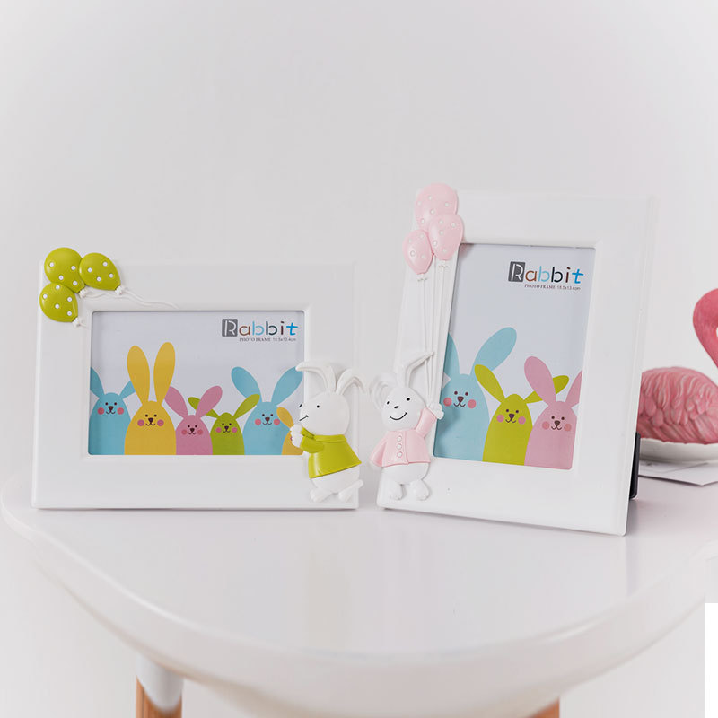 Manufacturer Gift Wholesale Personalized Creative Photo Frames 7inch Children's Tabletop Wall Hanging Cute Bear Modern Minimalist