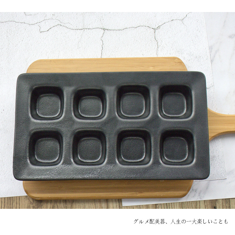 Molde de la torta de cerámica para hornear pastelería ocho rejilla molde para hornear