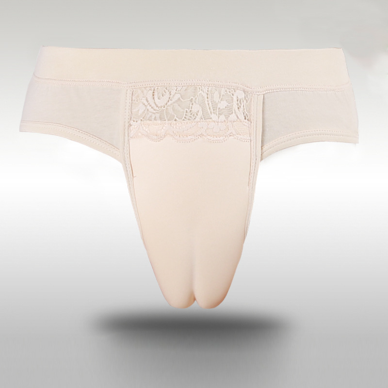 Mandano Male Dress-up Women's Underwear Men's Underwear plus size Cos Clothing Hidden Pants Cross-dressing Men's Underwear