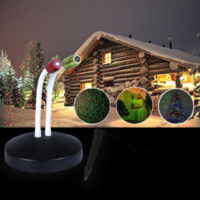 2018新品 UFO動態 靜態滿天星聖誕激光燈 充電款草坪景觀燈