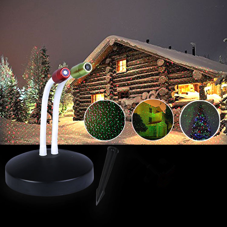 2018新品 UFO動態 靜態滿天星聖誕激光燈 充電款草坪景觀燈