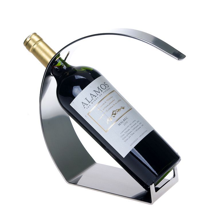 European-style stainless steel wine rack creative Wine Bottle Rack bar home decoration foreign wine first product wine tray