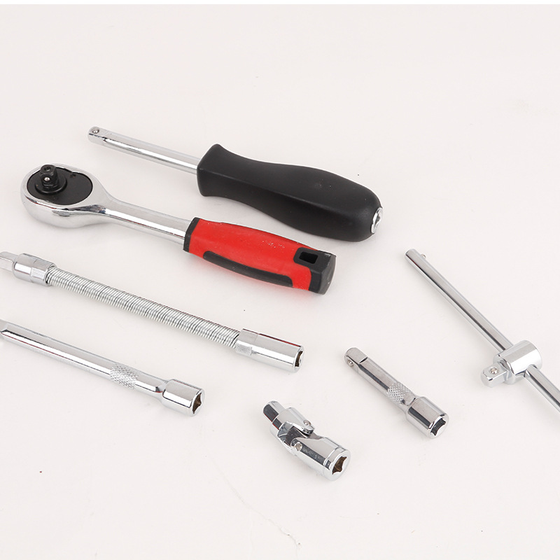 Caja pequeña de fábrica 46-piece set combinación traje manual hardware herramienta conjunto máquina reparación socket llave Auto Protección