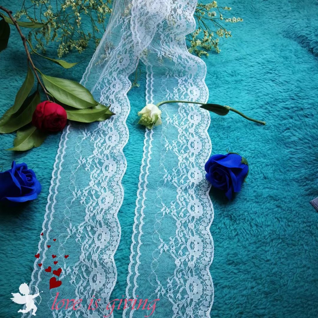 9公分无弹力蕾丝花边 精致工艺品宽幅蕾丝辅料 厂家直供