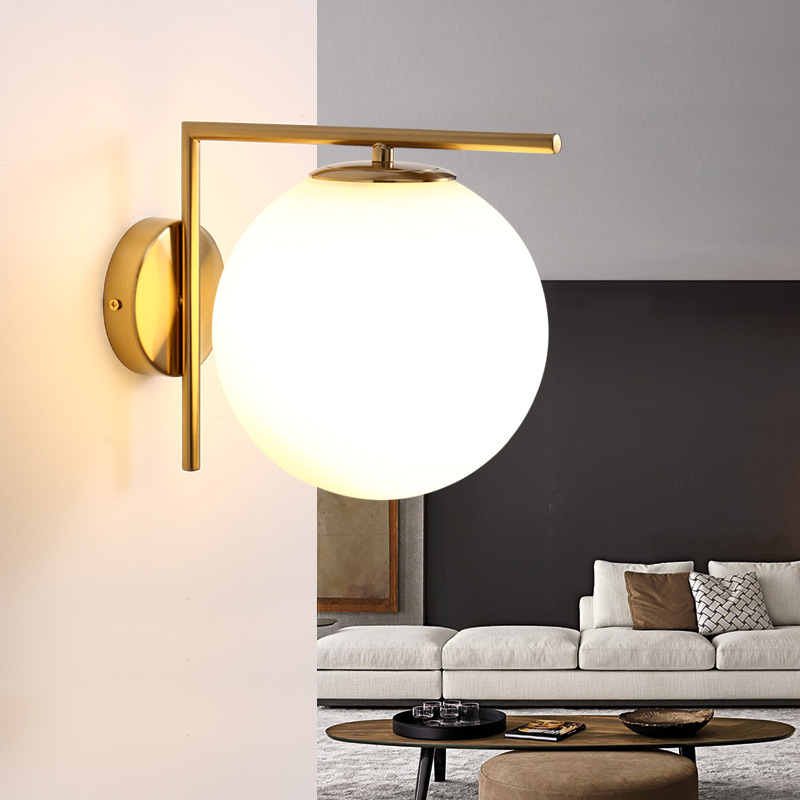 Modern and minimalistic LED sconce for bed