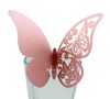 Cards with butterfly on wall, wineglass, suitable for import, 3D