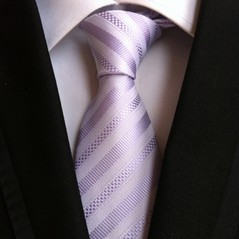 Formal Business Tie For Men Red And Black Striped Professional_voghion.com