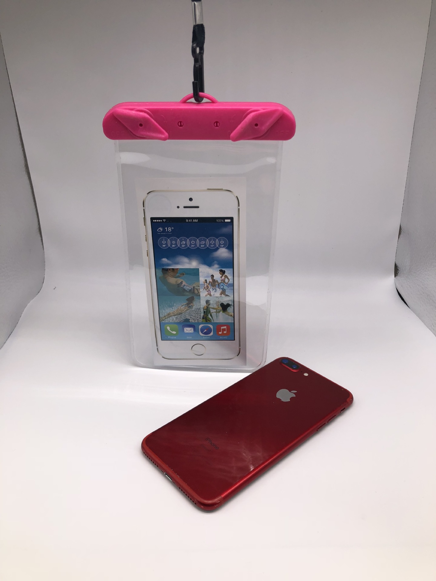 투명 클립 핑크 11.8*22.8