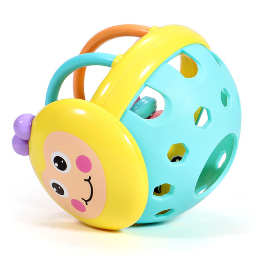 Cross-border newborn baby toys newborn rattle can bite 6 to 12 months old baby grasp 0-1 year old early education puzzle