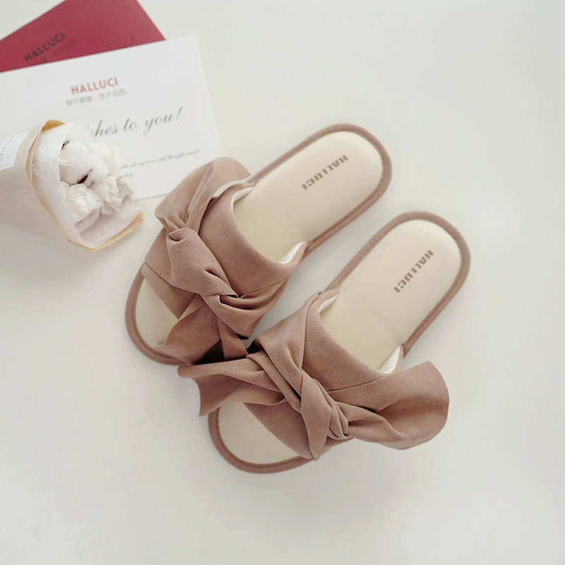 Summer double-sided breathable non-slip slippers with bow