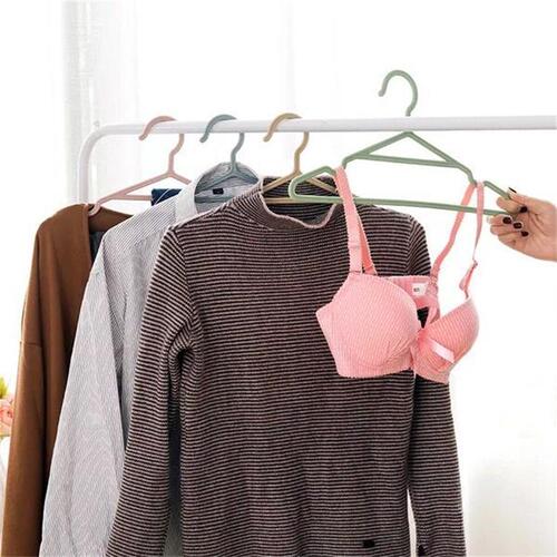 Nordic simple household non-slip seamless clothes drying rack clothes support clothing store wholesale clothes hanging adult plastic clothes hanger