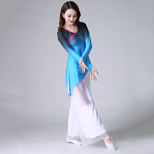 New Square Dance Costume Set Milk Silk Fabric Dance Wear Square Performance Clothes Adult Factory Wholesale